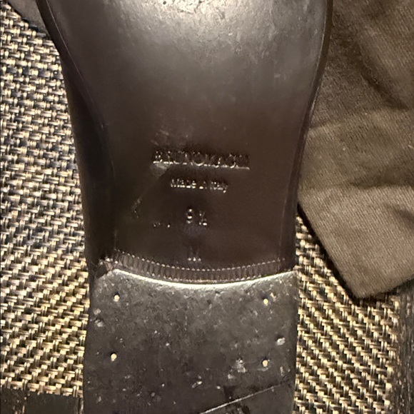 Bruno Magli Black Leather Oxfords